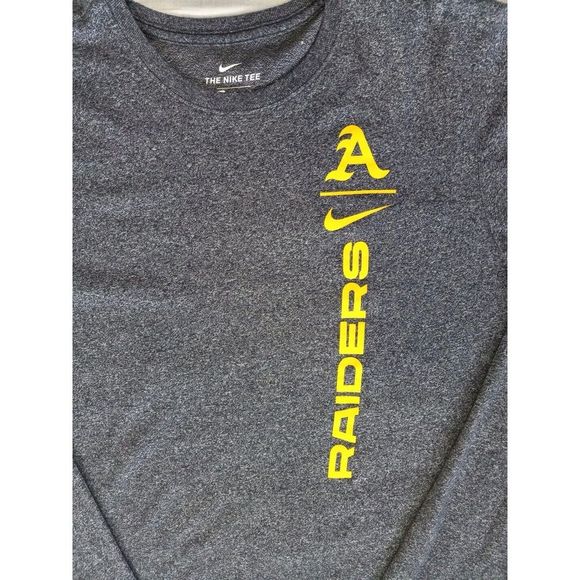 The Nike Tee Large Batik Long-sleeved Raiders Art‎ Logo! Athletic Cut Pullover - Picture 5 of 12